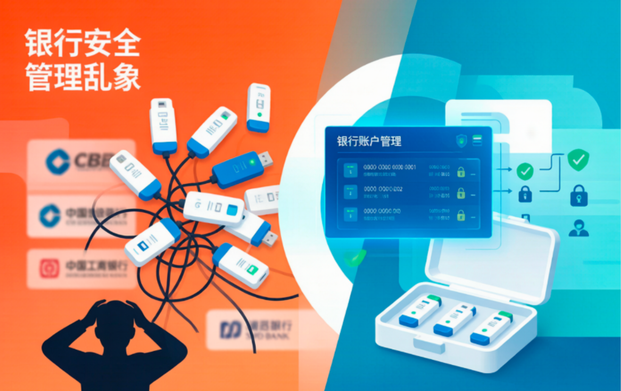 图片[1]-U盾堆成山，一个人管到崩溃？ 大公司银行账户管理破局指南-寻找资源网