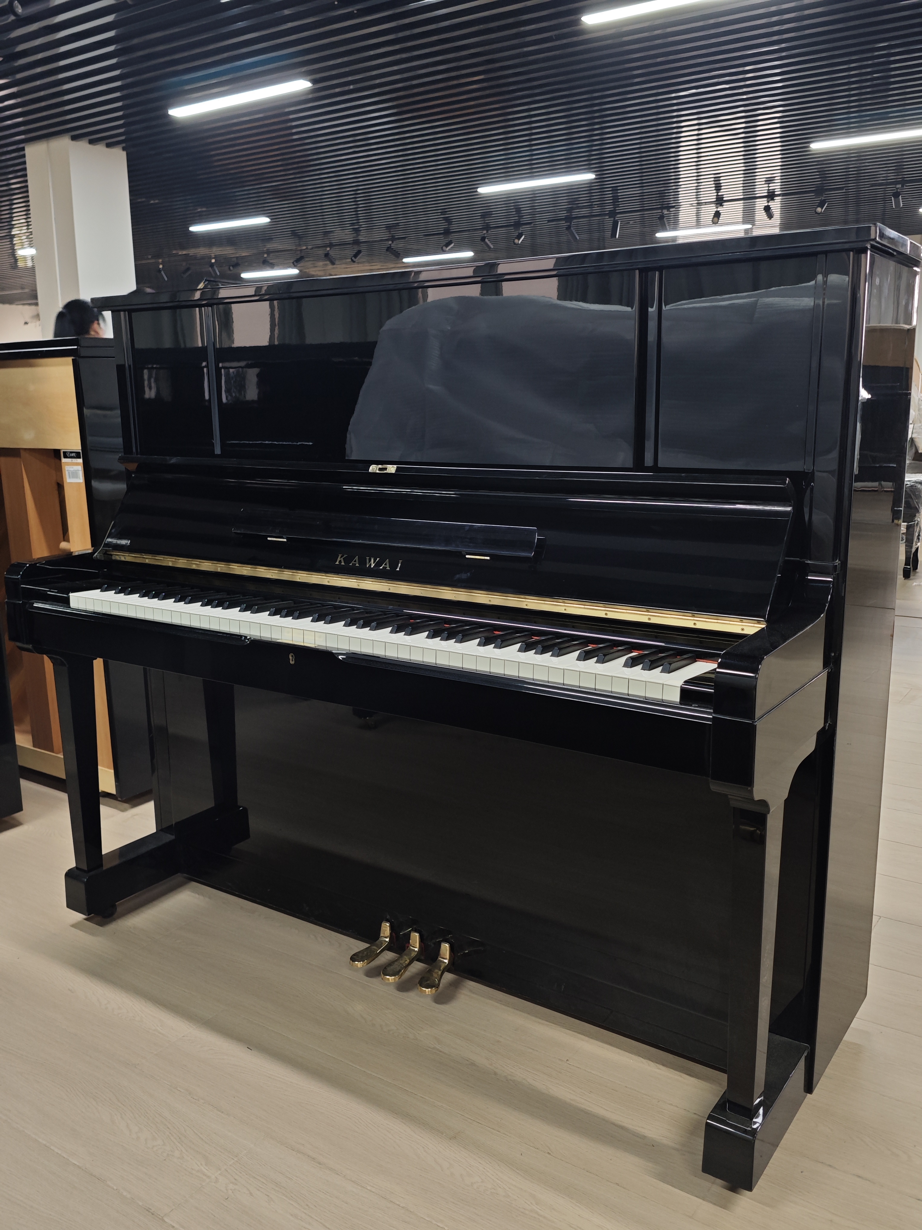 KAWAI卡瓦依BS-3C红木榔头仿象牙键带原装缓降音板扩音孔设计实木钢琴-寻找资源网