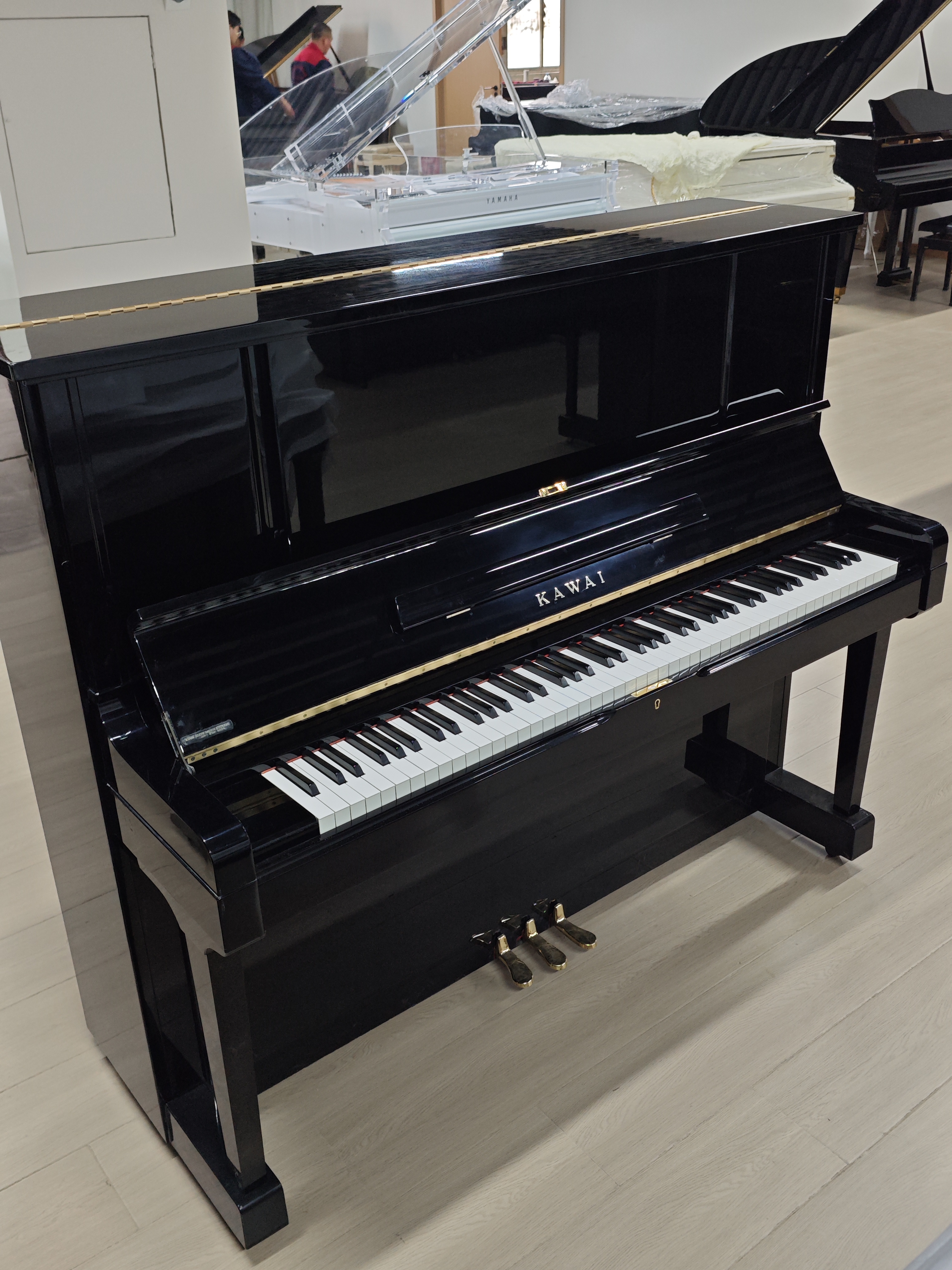 图片[2]-KAWAI卡瓦依BS-3C红木榔头仿象牙键带原装缓降音板扩音孔设计实木钢琴