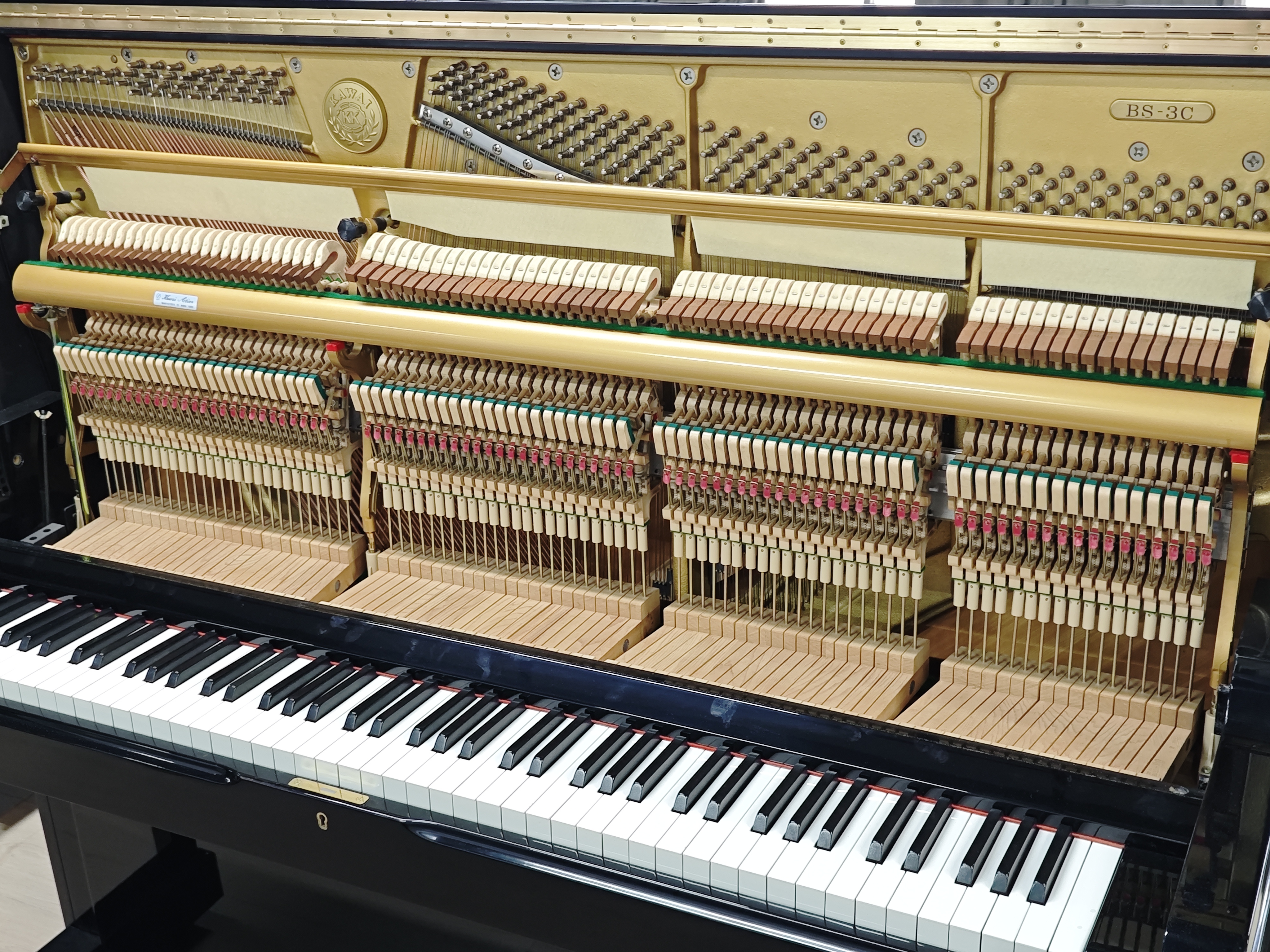 图片[6]-KAWAI卡瓦依BS-3C红木榔头仿象牙键带原装缓降音板扩音孔设计实木钢琴
