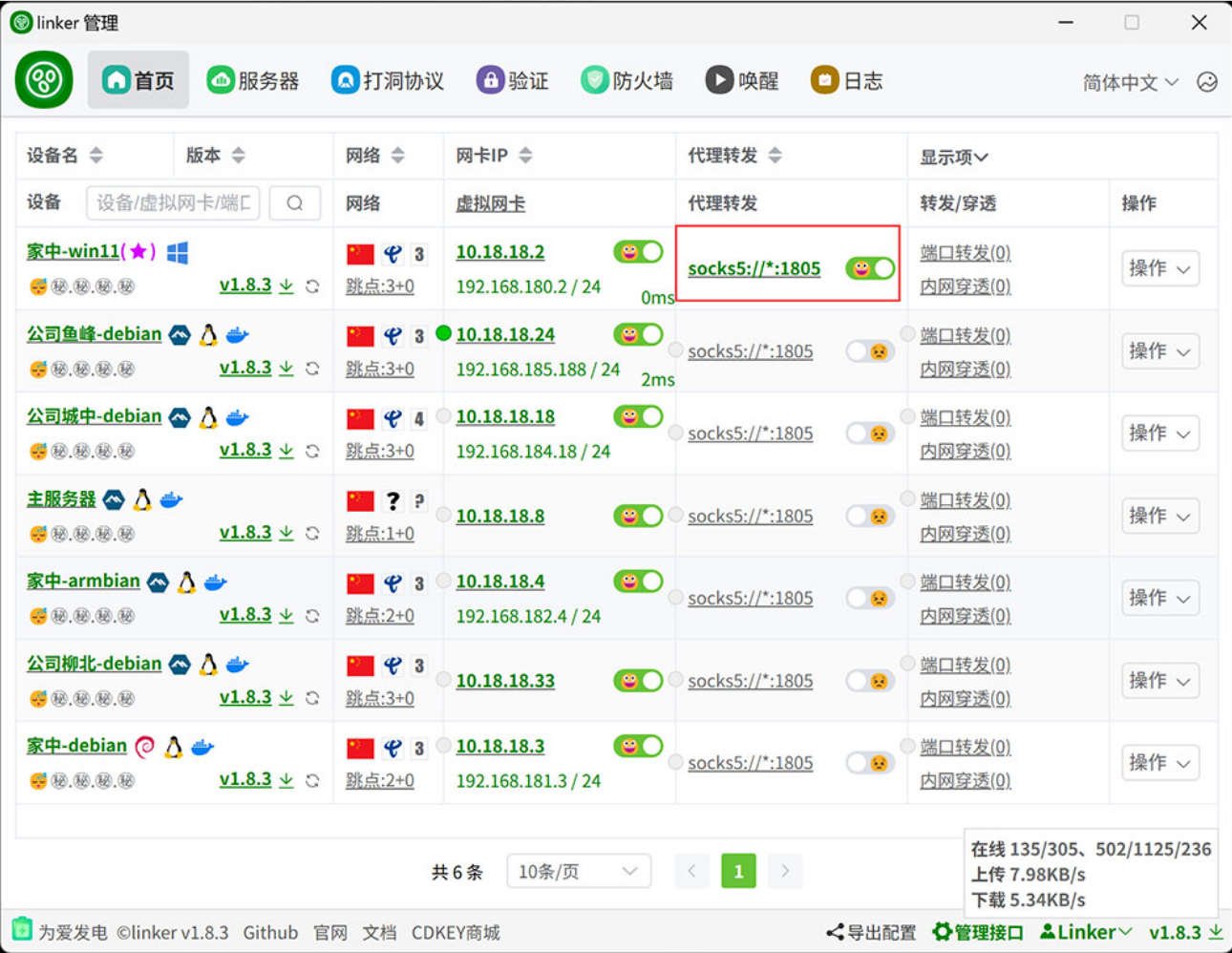 图片[13]-内网穿透天花板！一款开源免费的组网和内网穿透工具，内置P2P打洞、服务器中继、端口转发、远程唤醒等功能，支持全平台使用。-寻找资源网