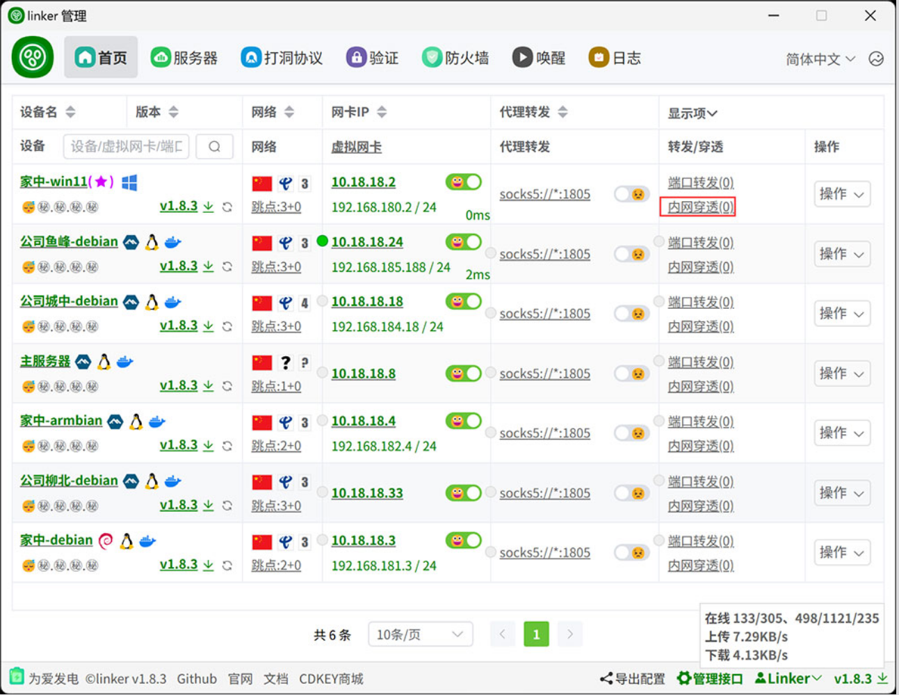 图片[15]-内网穿透天花板！一款开源免费的组网和内网穿透工具，内置P2P打洞、服务器中继、端口转发、远程唤醒等功能，支持全平台使用。-寻找资源网
